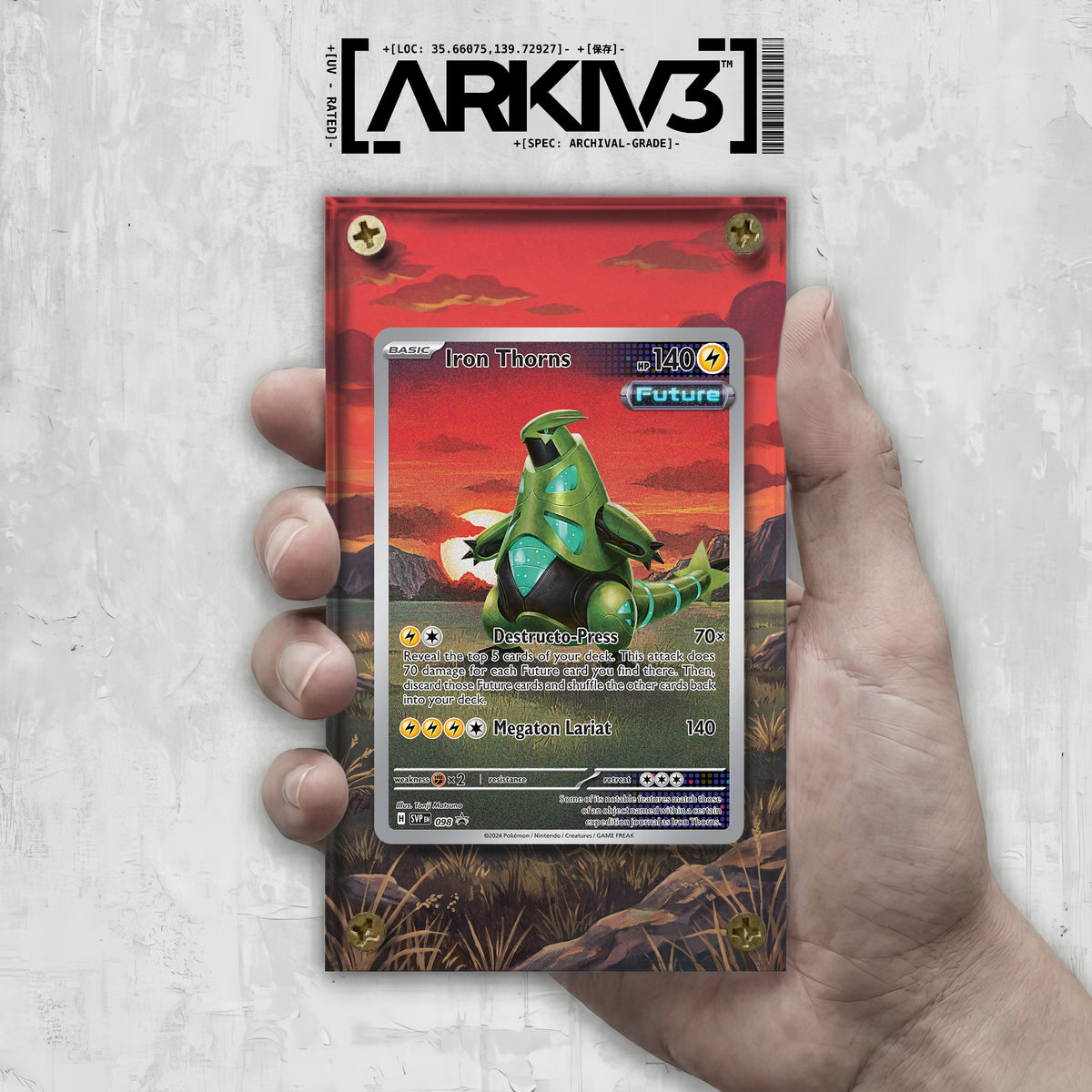 [UNIT: 98] // Iron Thorns Extended Art Display Case - Raw