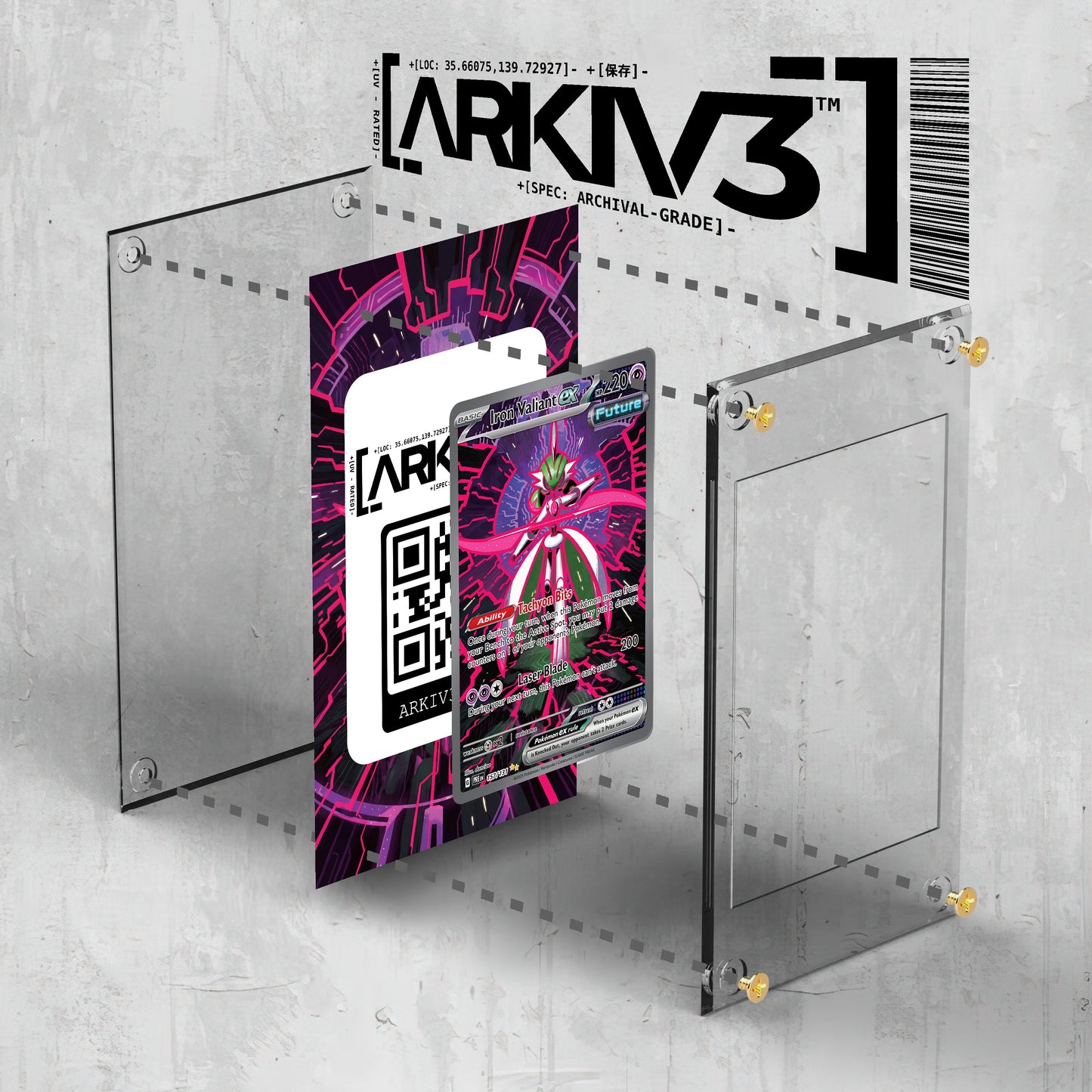 [UNIT: 157/131] // Iron Valiant ex Extended Art Display Case - Raw