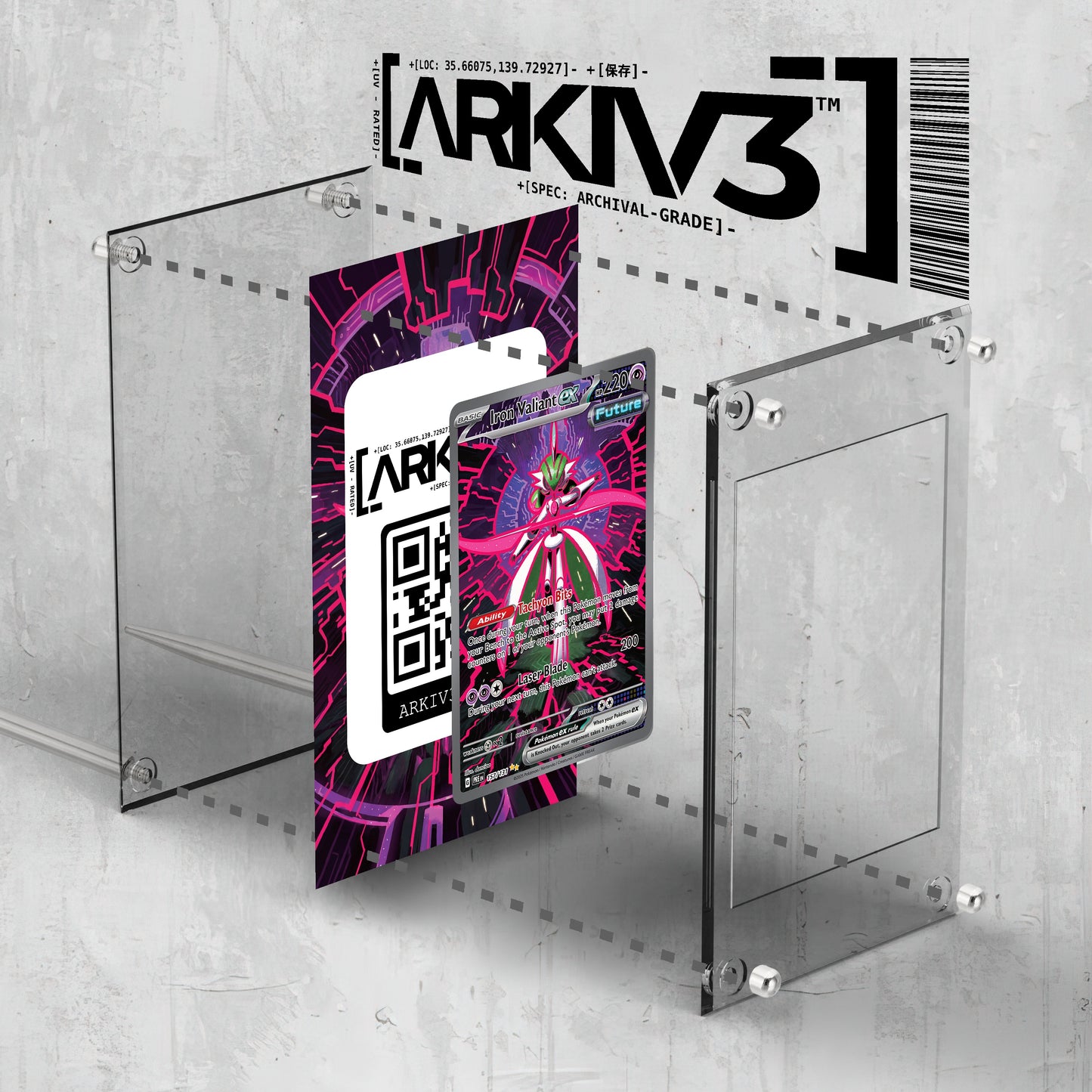 [UNIT: 157/131] // Iron Valiant ex Extended Art Display Case - Raw