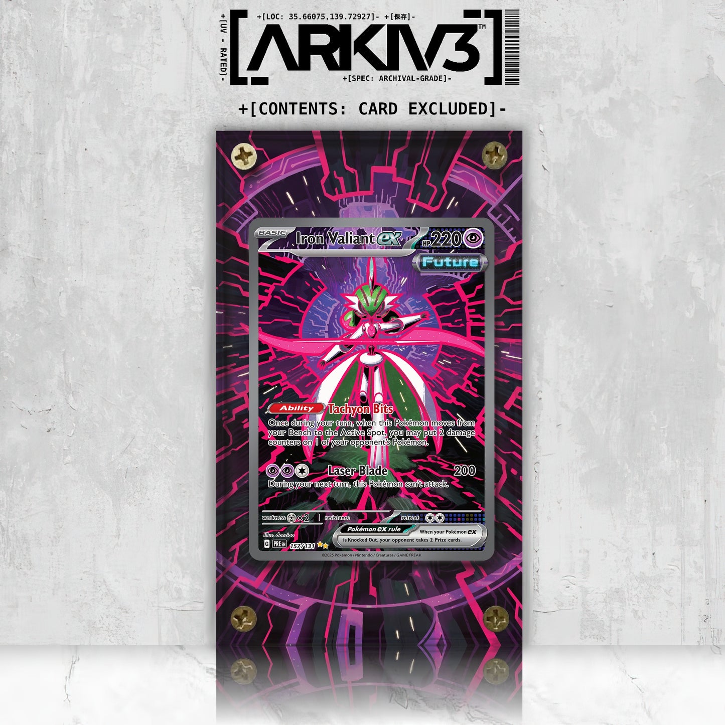 [UNIT: 157/131] // Iron Valiant ex Extended Art Display Case - Raw