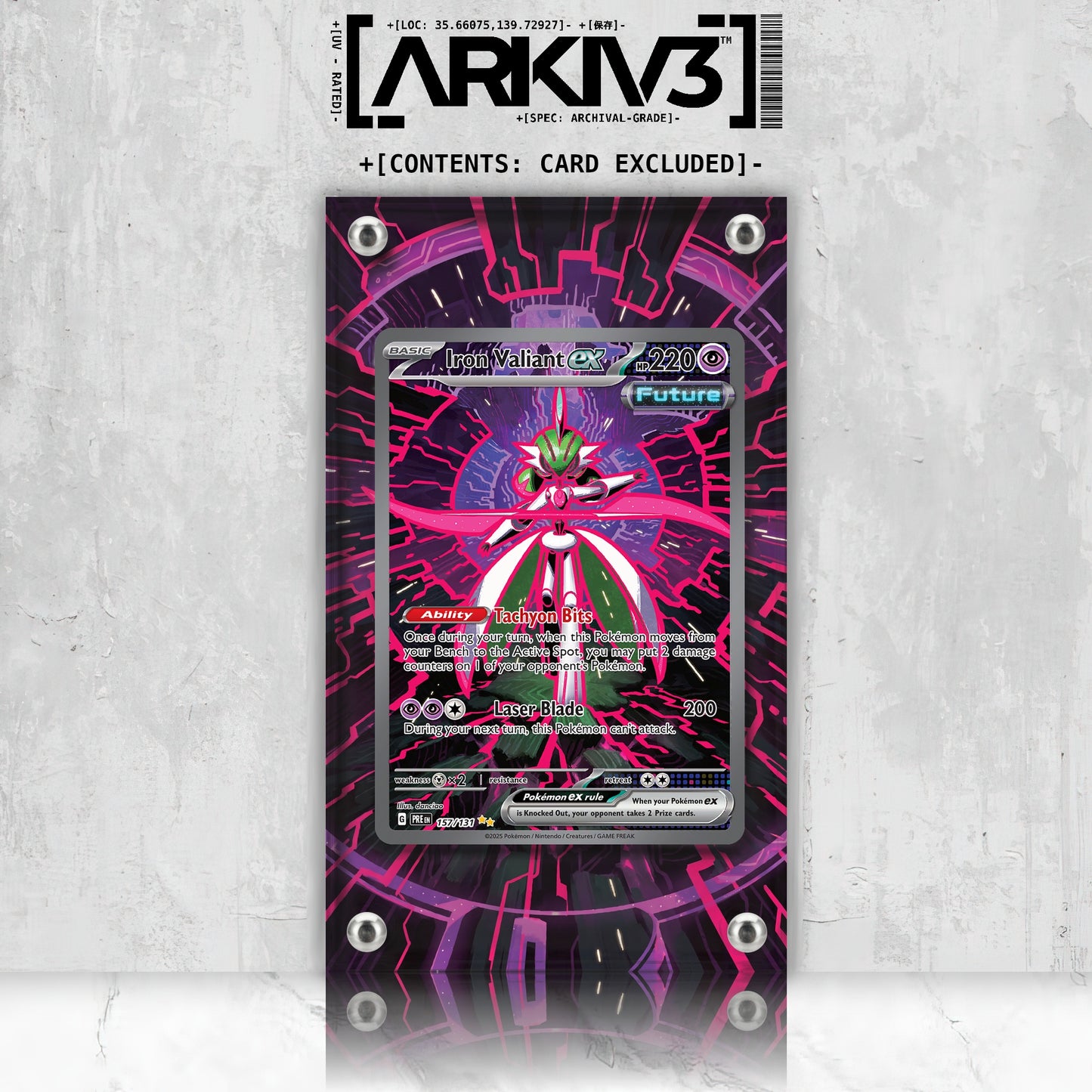 [UNIT: 157/131] // Iron Valiant ex Extended Art Display Case - Raw