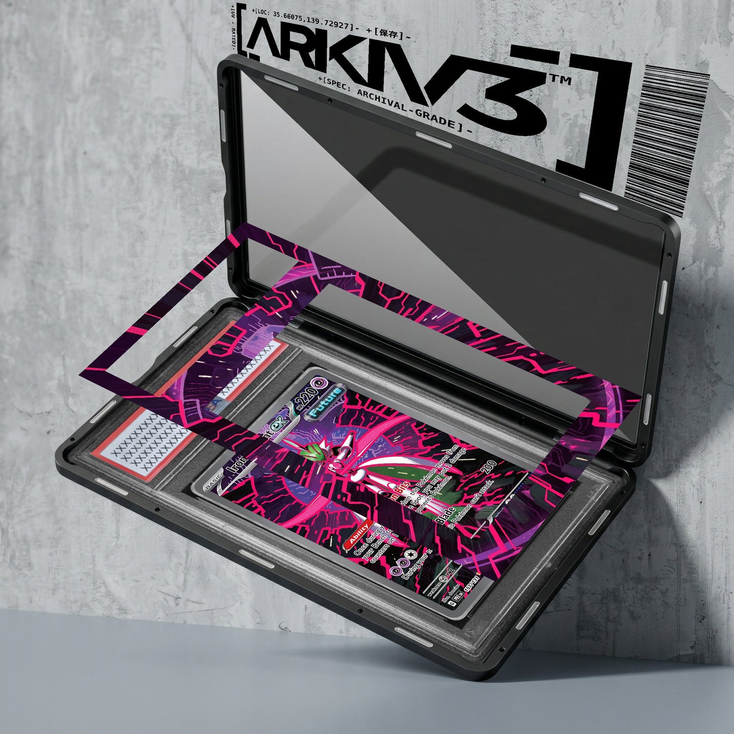 ARKIV3 PSA graded exploded mockup