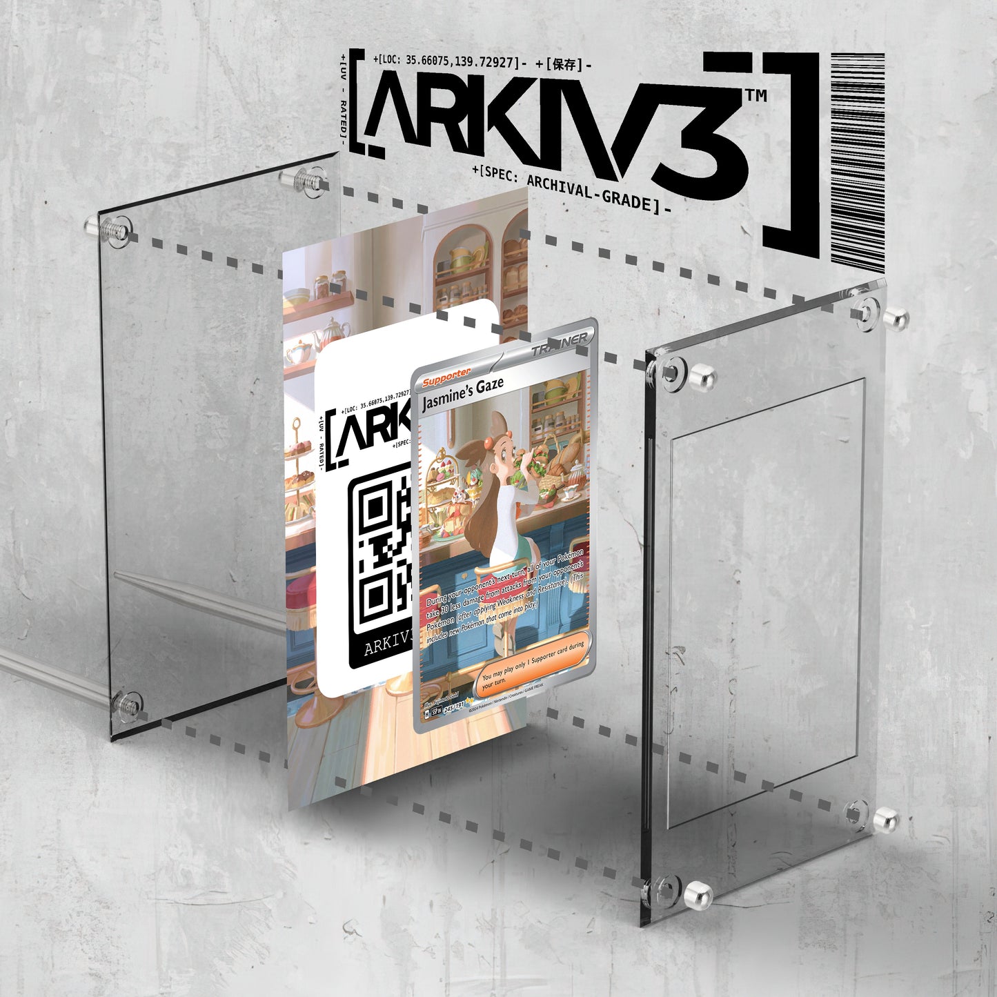 [UNIT: 245/191] // Jasmine's Gaze Extended Art Display Case - Raw