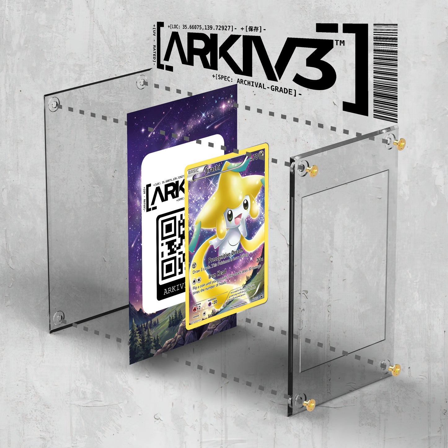 [UNIT: XY112/211] // Jirachi Extended Art Display Case - Raw