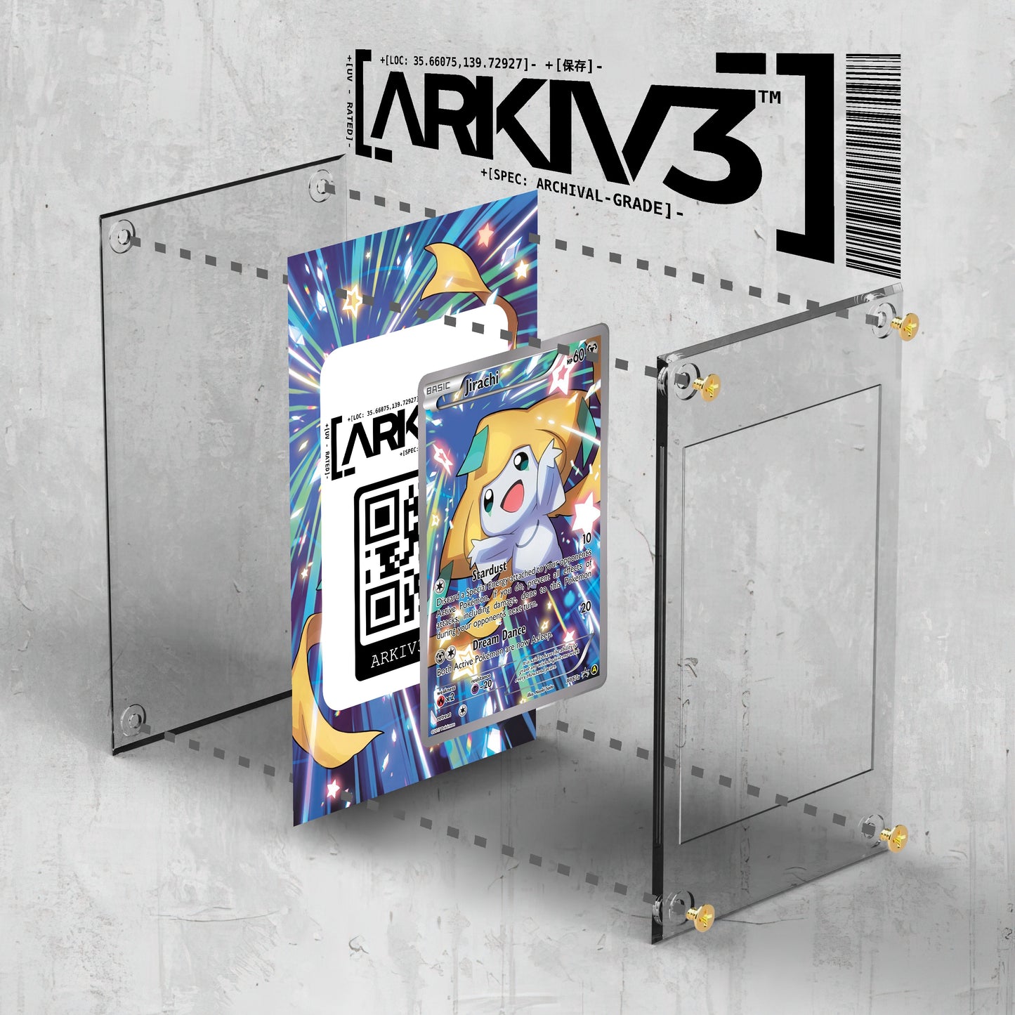 [UNIT: XY67a] // Jirachi Extended Art Display Case - Raw