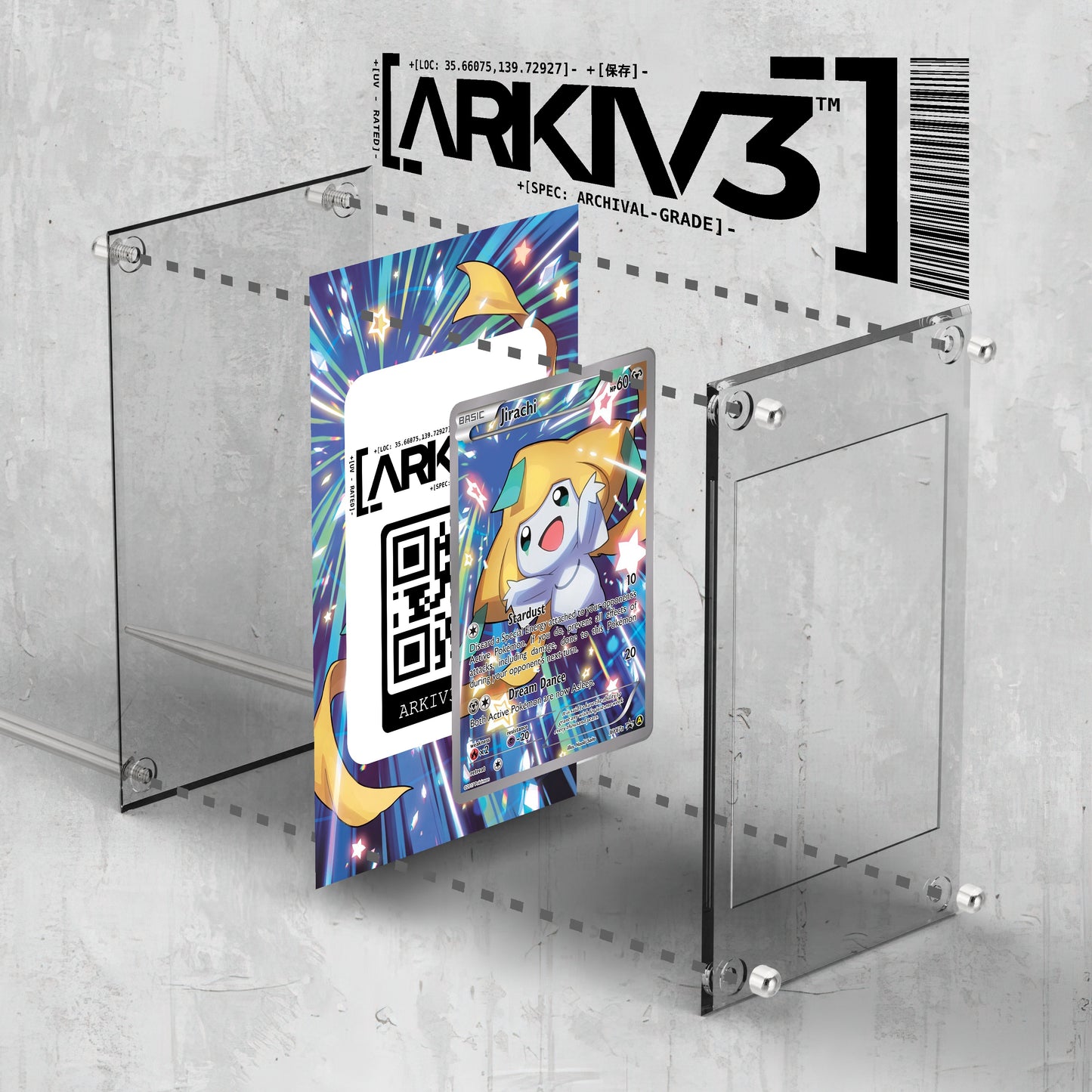 [UNIT: XY67a] // Jirachi Extended Art Display Case - Raw
