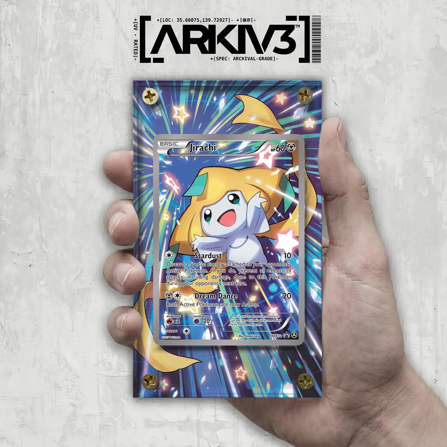 [UNIT: XY67a] // Jirachi Extended Art Display Case - Raw