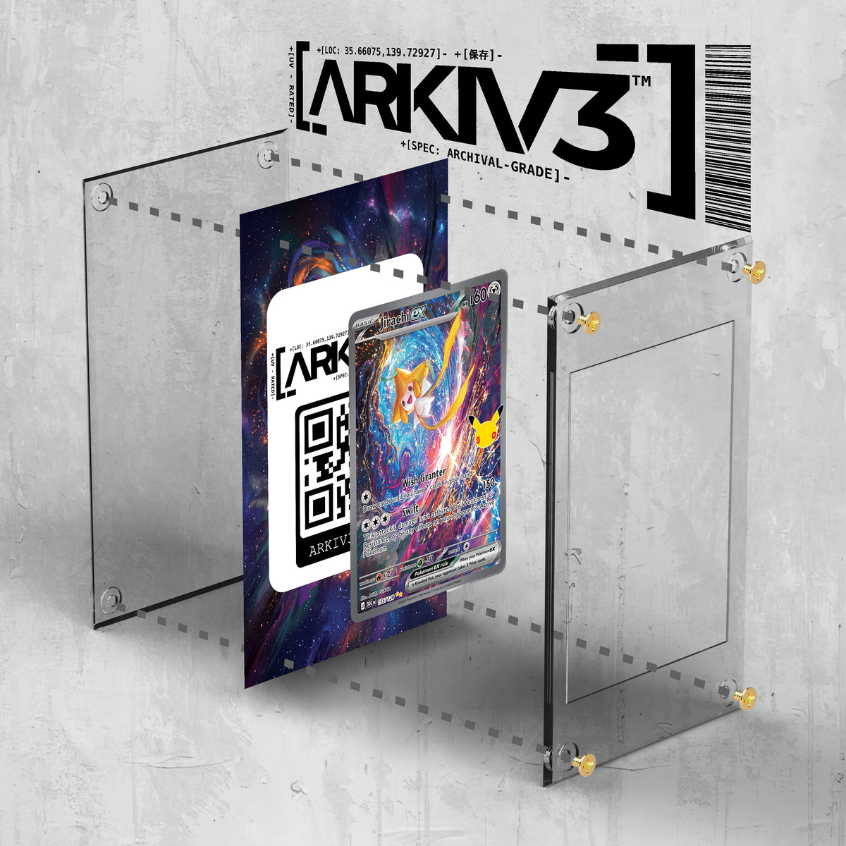 [UNIT: 155/128] // Jirachi ex Extended Art Display Case - Raw