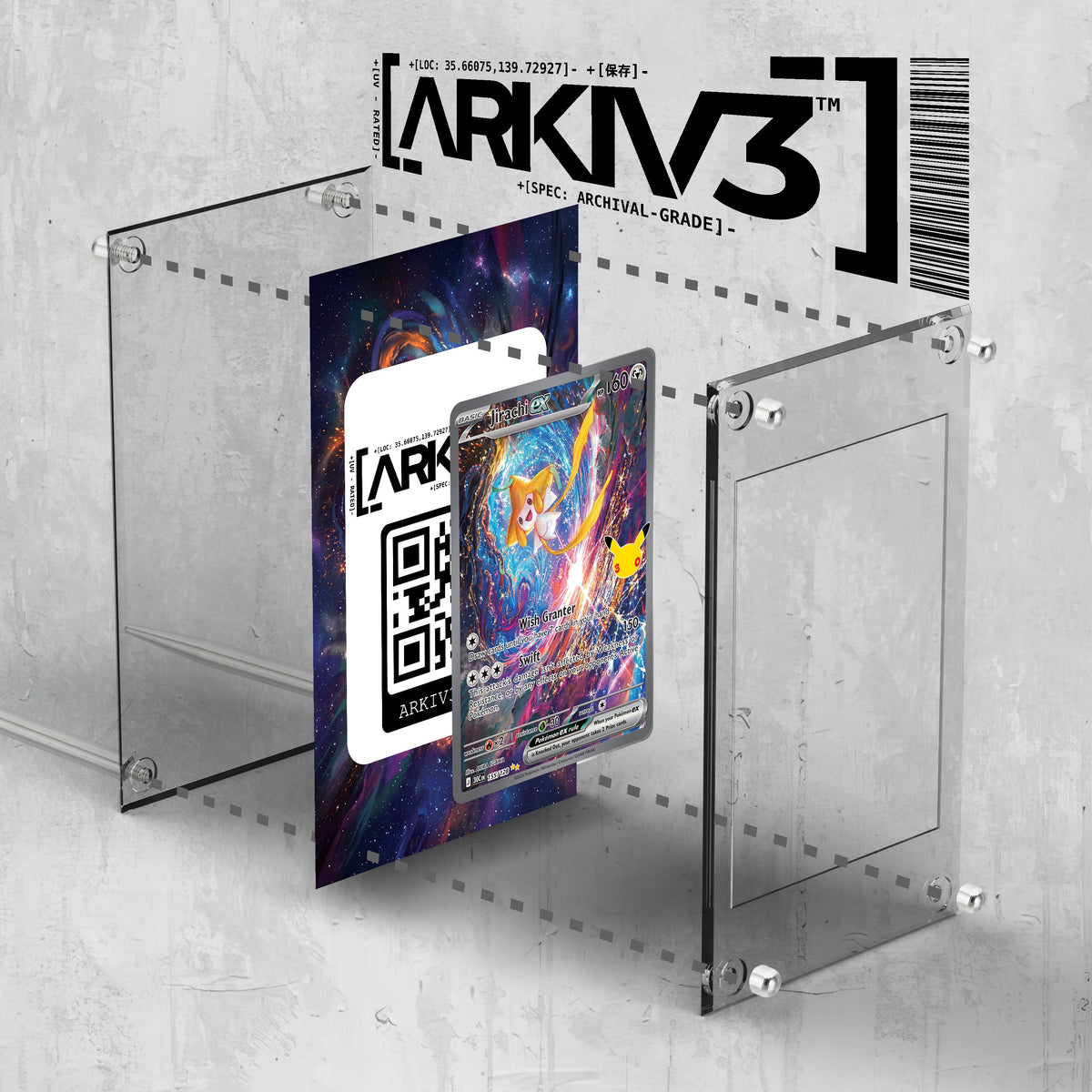 [UNIT: 155/128] // Jirachi ex Extended Art Display Case - Raw