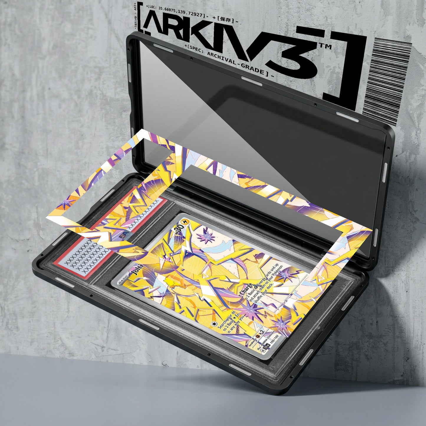 ARKIV3 PSA graded exploded mockup
