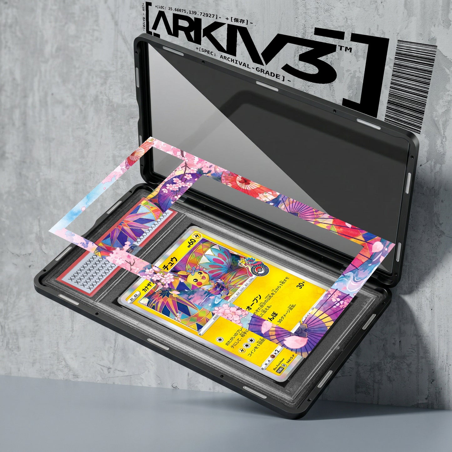 ARKIV3 PSA graded exploded mockup