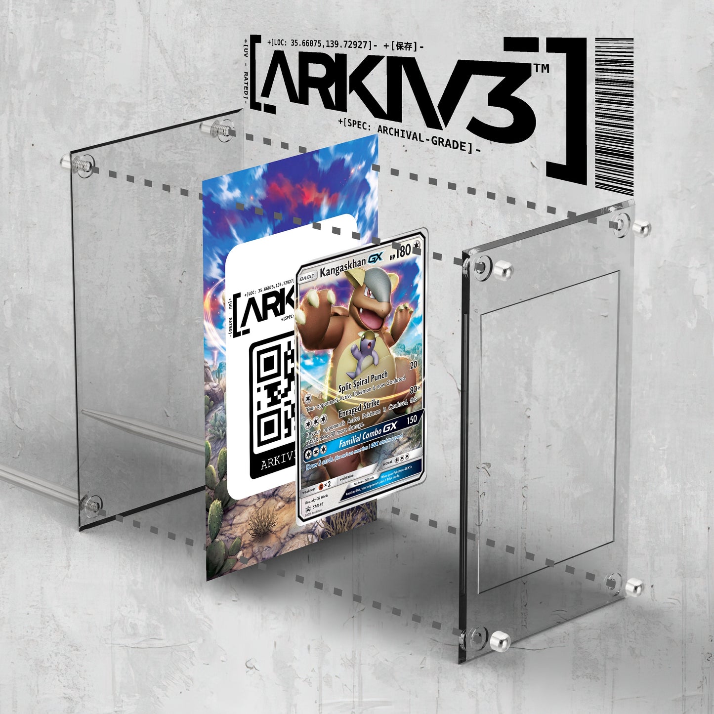[UNIT: SM188/248] // Kangaskhan-GX Extended Art Display Case - Raw