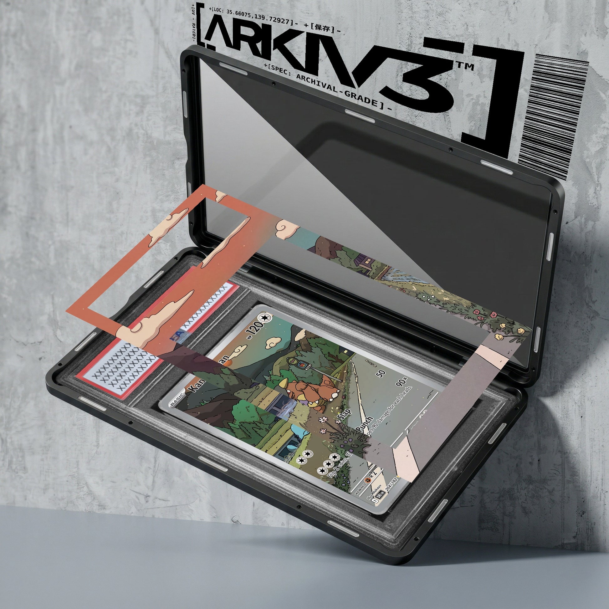 ARKIV3 PSA graded exploded mockup
