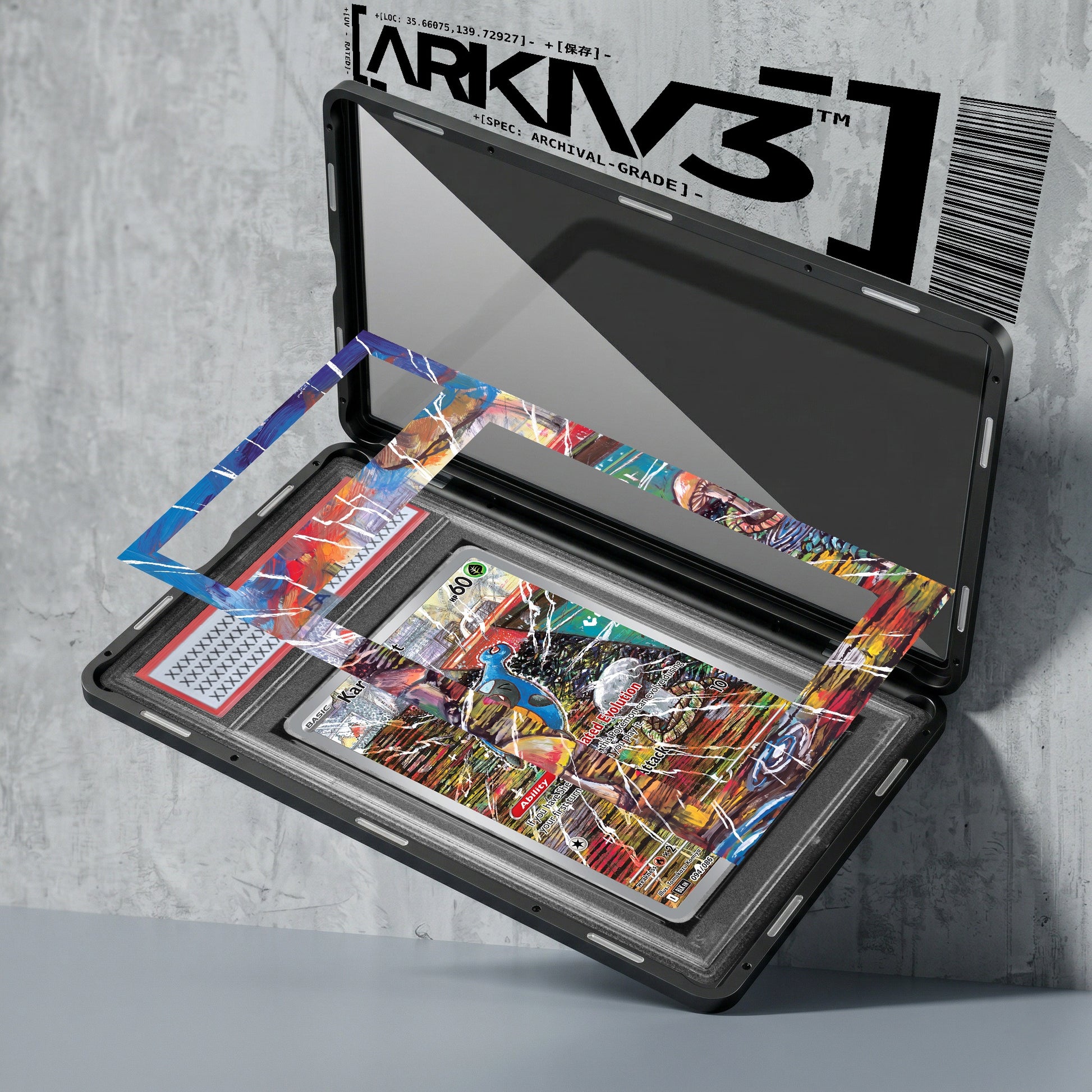 ARKIV3 PSA graded exploded mockup