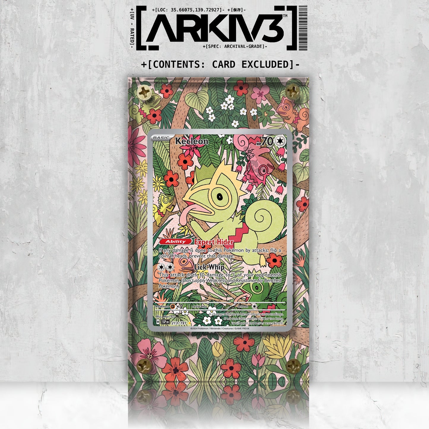 [UNIT: 213/191] // Kecleon Extended Art Display Case - Raw