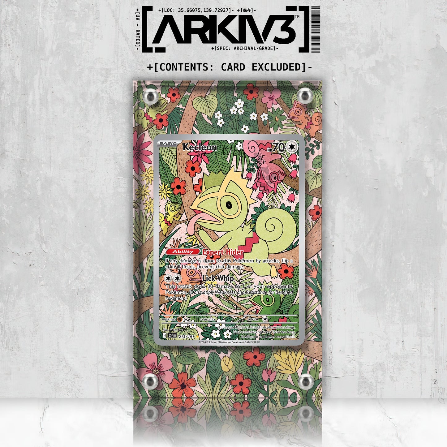 [UNIT: 213/191] // Kecleon Extended Art Display Case - Raw