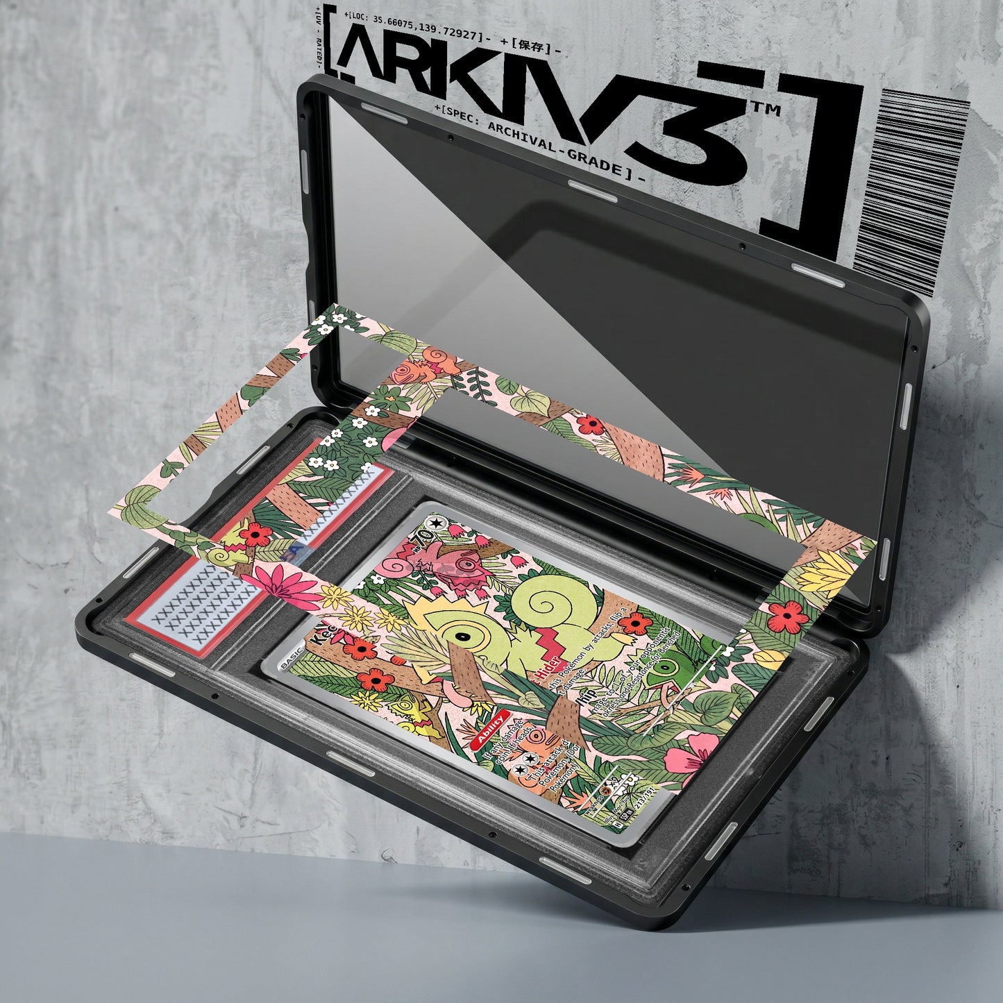 ARKIV3 PSA graded exploded mockup