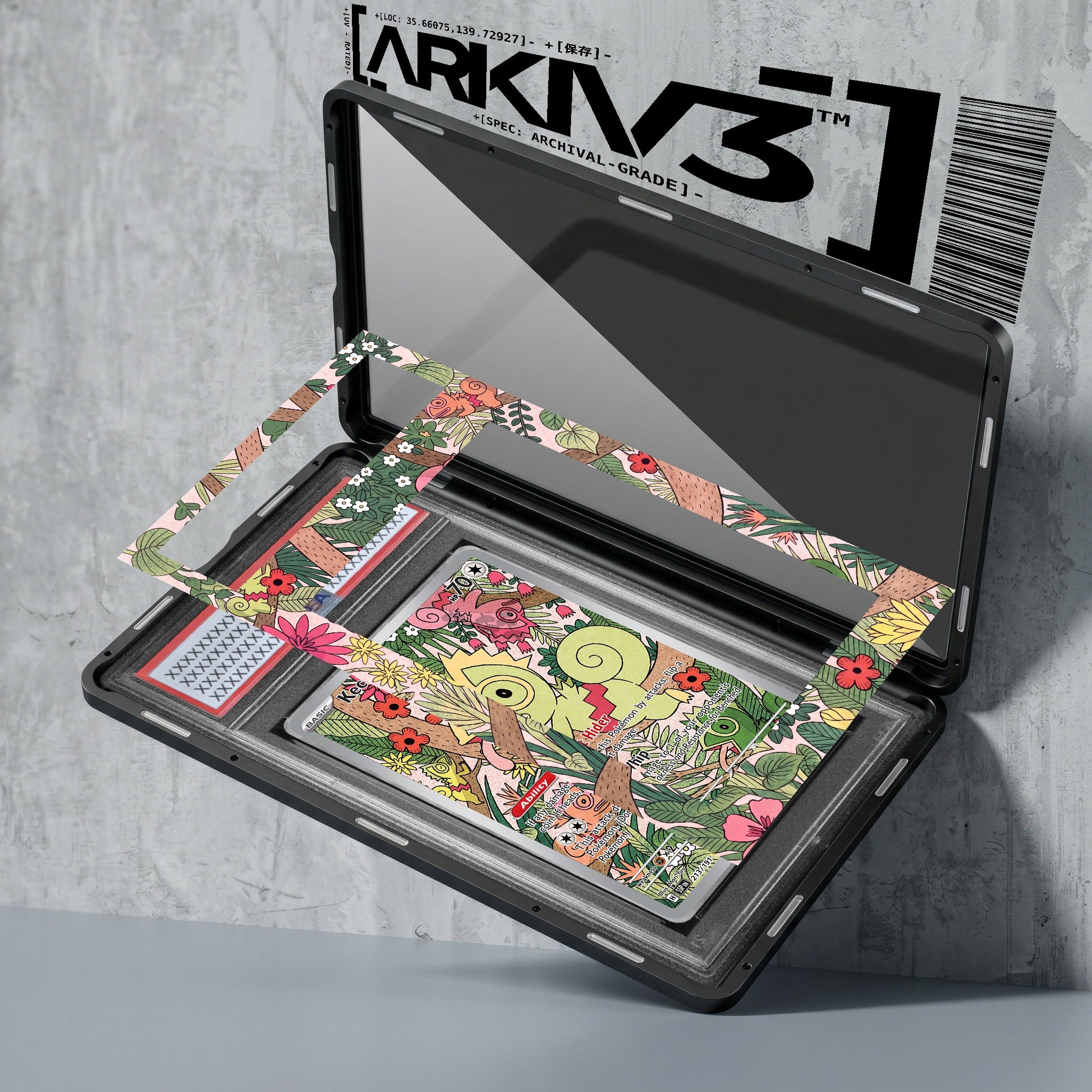 ARKIV3 PSA graded exploded mockup