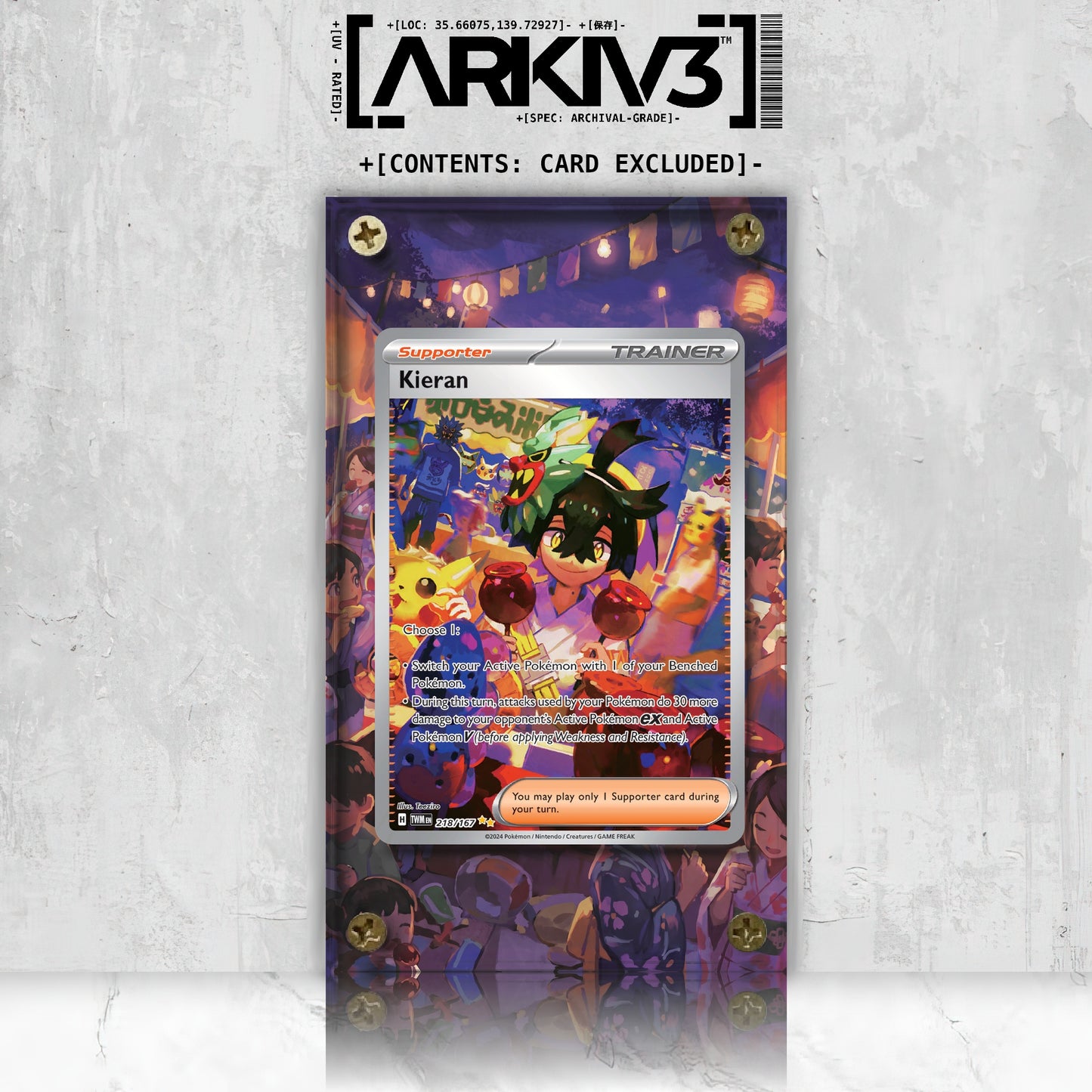 [UNIT: 218/167] // Kieran Extended Art Display Case - Raw