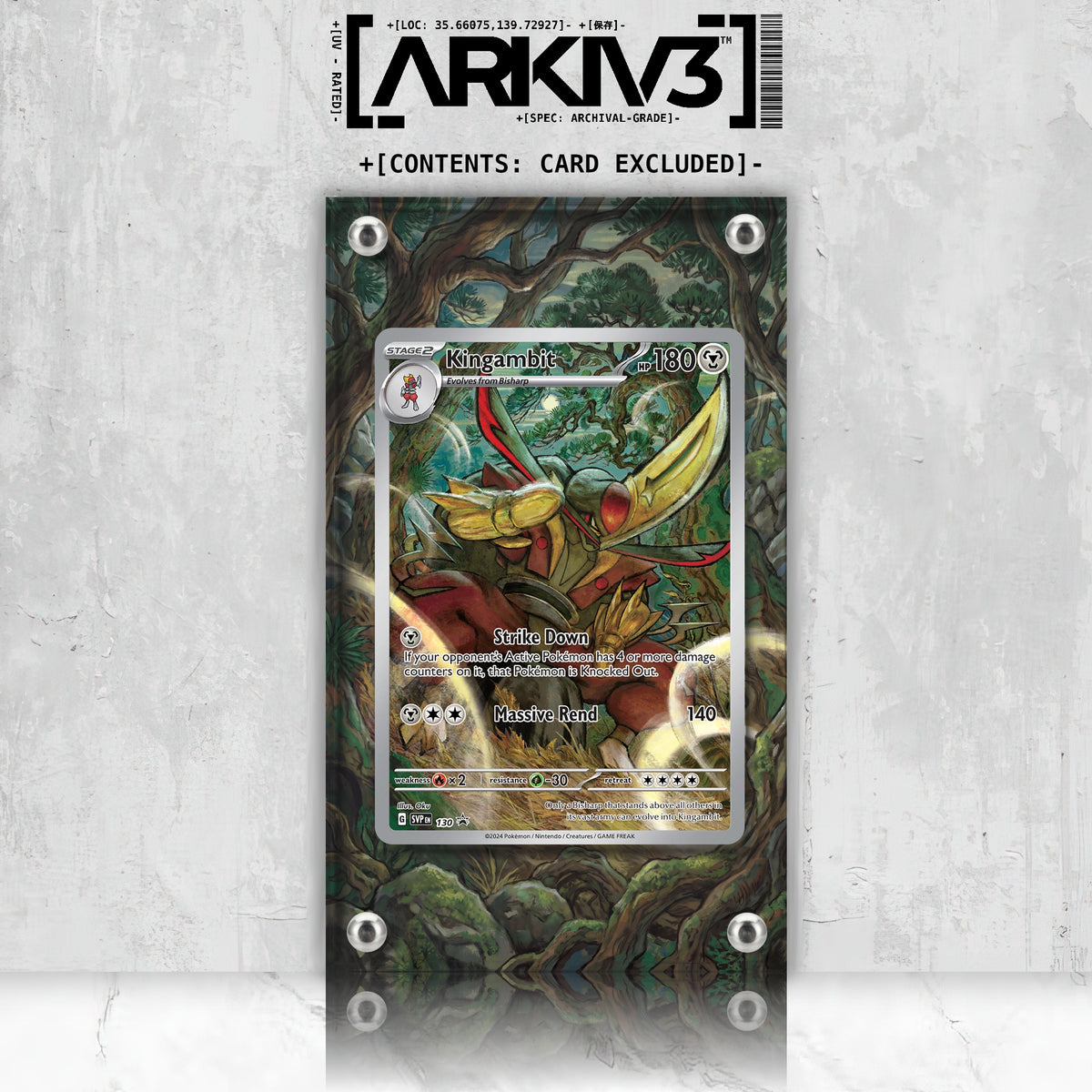 [UNIT: 130] // Kingambit Extended Art Display Case - Raw