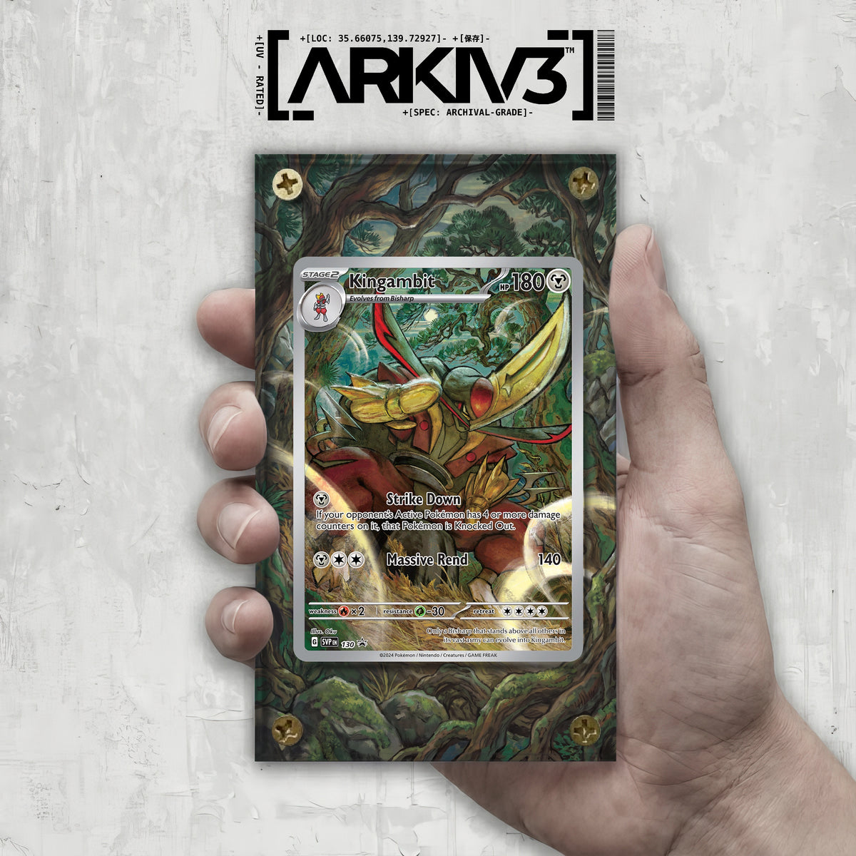 [UNIT: 130] // Kingambit Extended Art Display Case - Raw