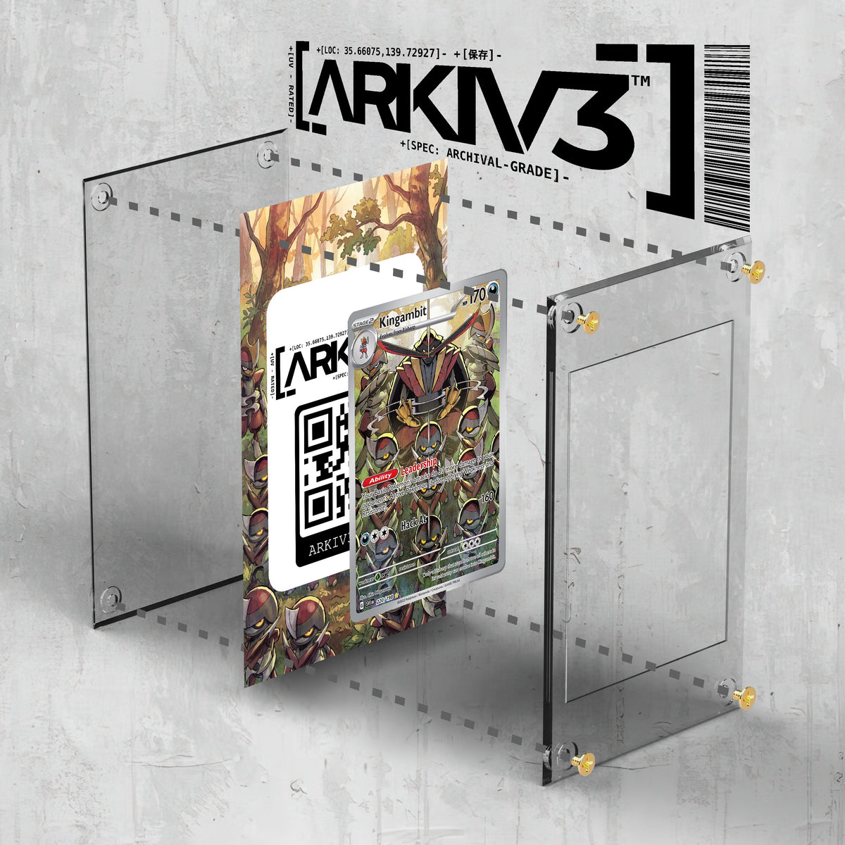 [UNIT: 220/198] // Kingambit Extended Art Display Case - Raw