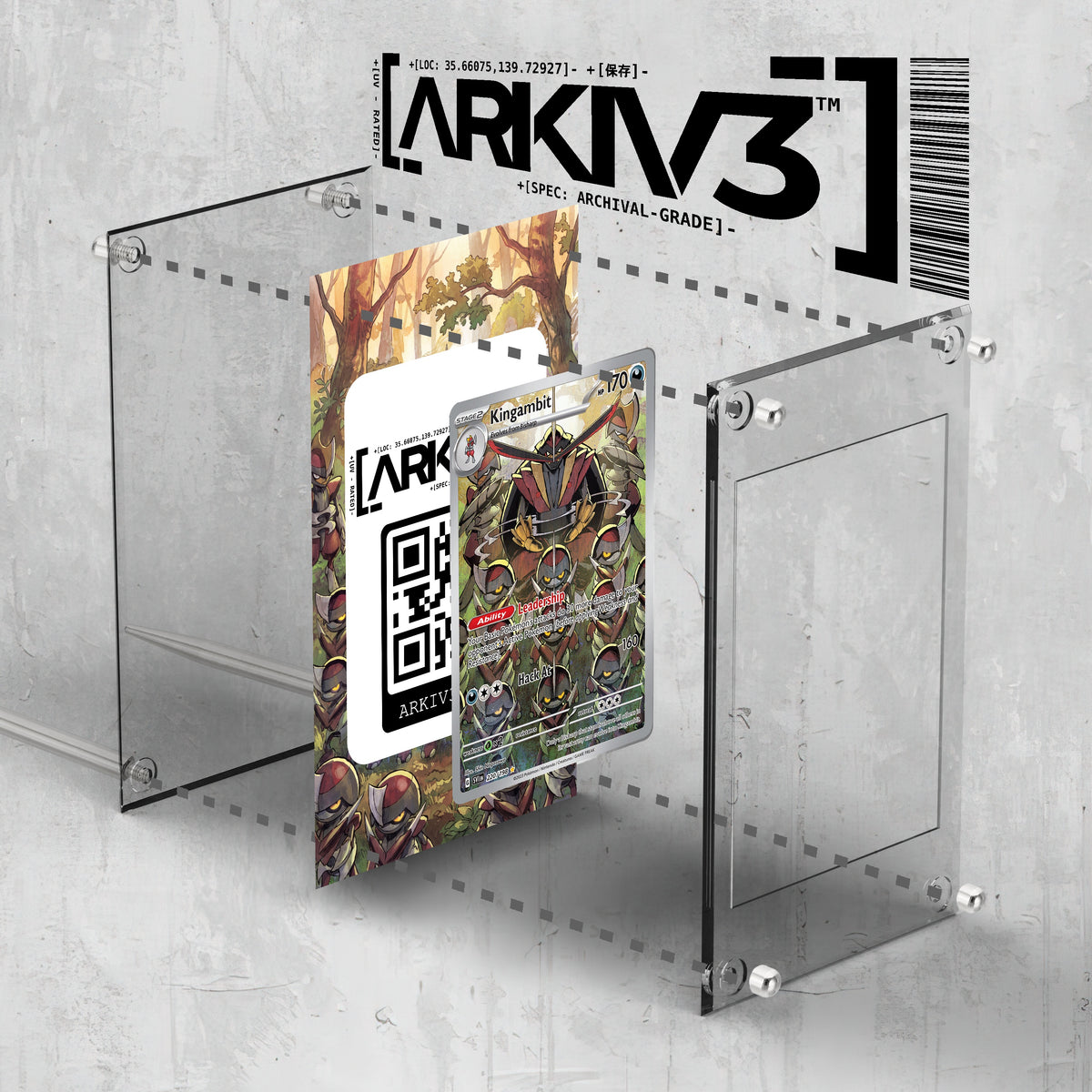 [UNIT: 220/198] // Kingambit Extended Art Display Case - Raw
