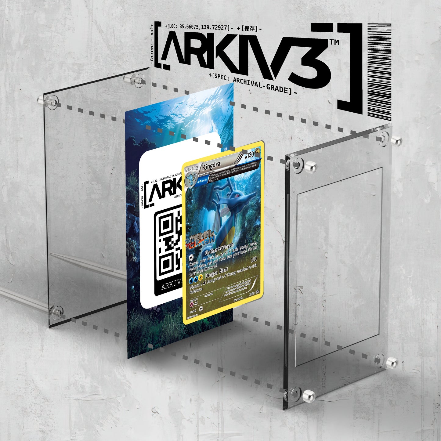 [UNIT: XY39] // Kingdra Extended Art Display Case - Raw
