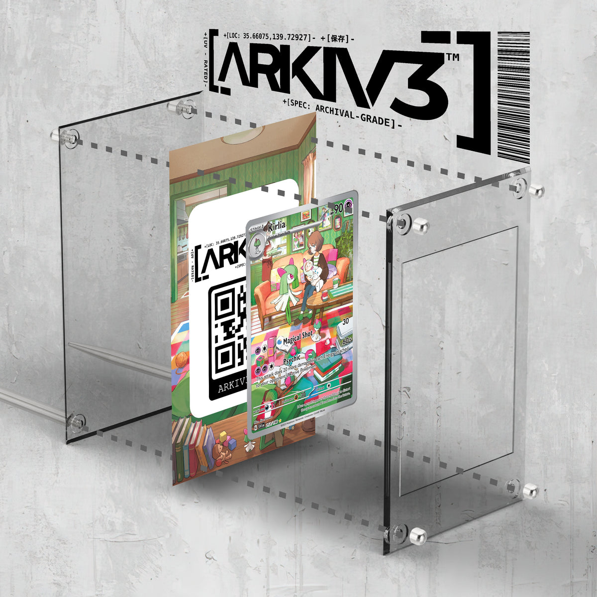 [UNIT: 212/198] // Kirlia Extended Art Display Case - Raw