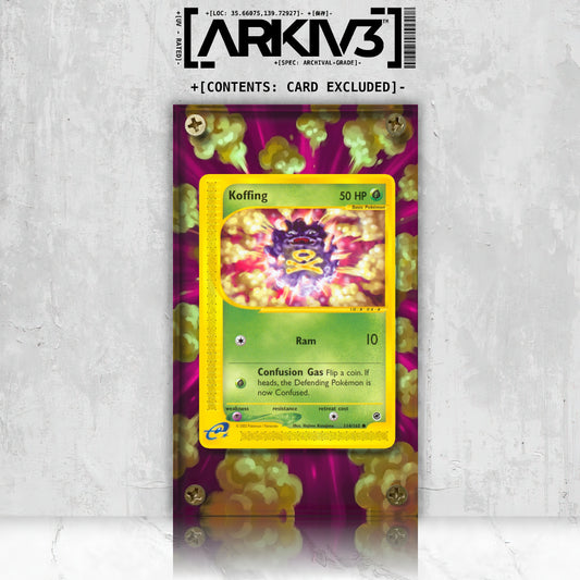[UNIT: 114/165] // Koffing Extended Art Display Case - Raw