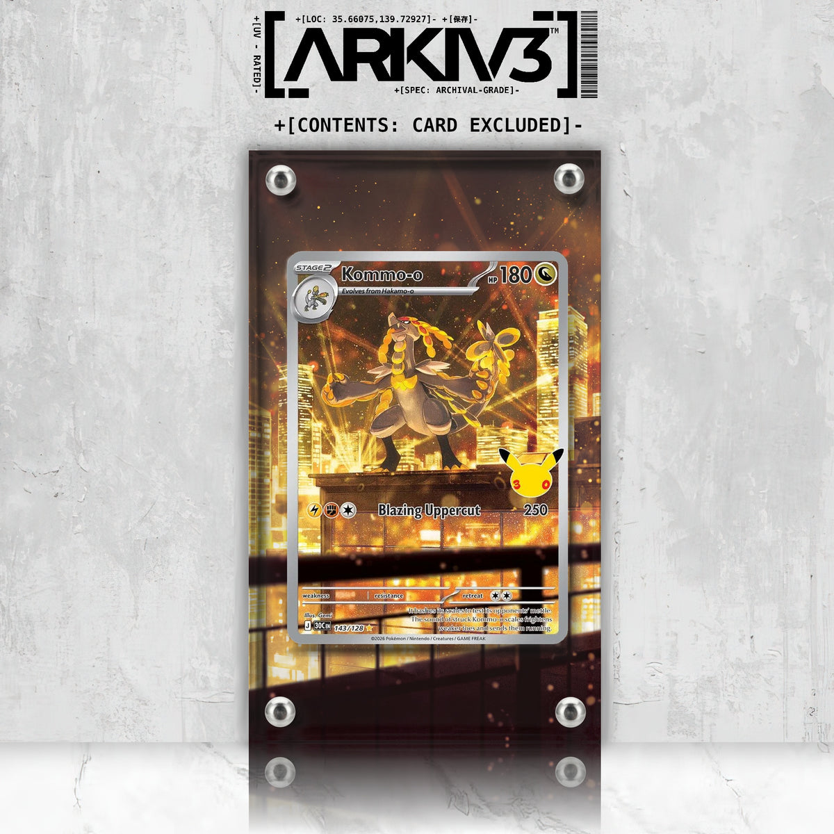 [UNIT: 143/128] // Kommo-o Extended Art Display Case - Raw