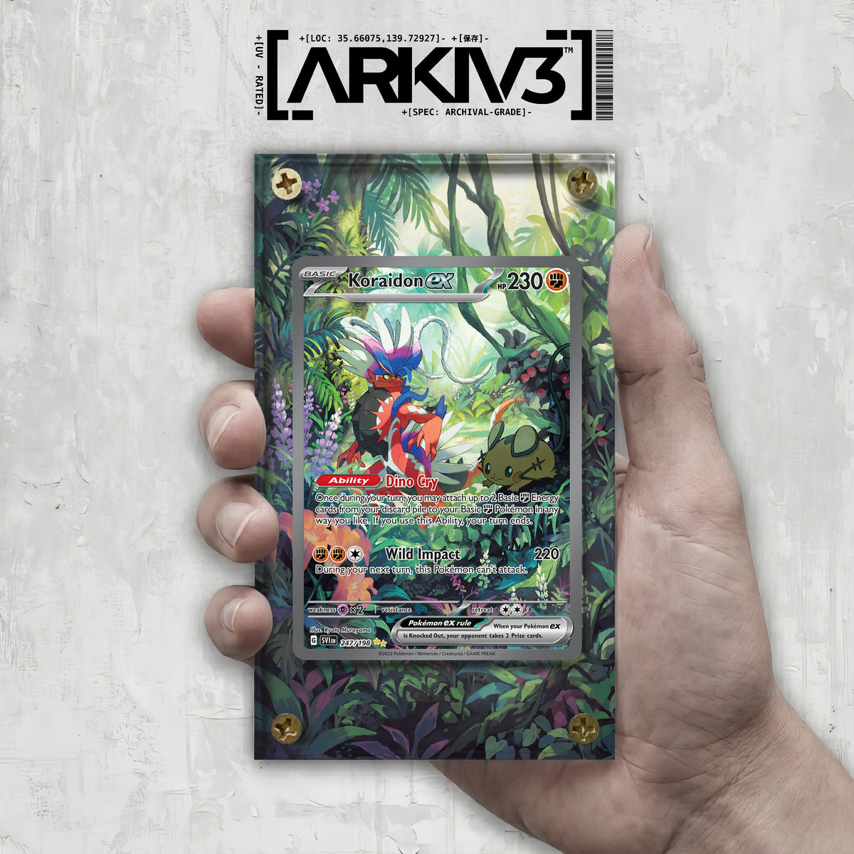 [UNIT: 247/198] // Koraidon ex Extended Art Display Case - Raw