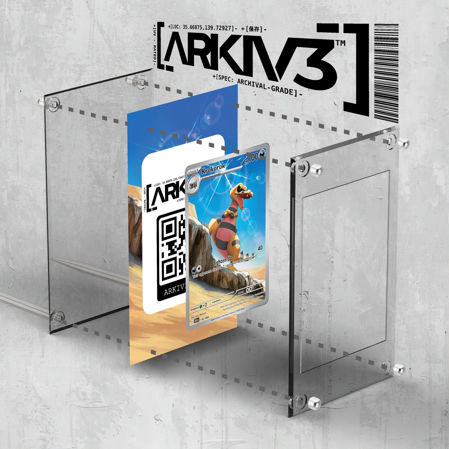 [UNIT: 136/86] // Krokorok Extended Art Display Case - Raw