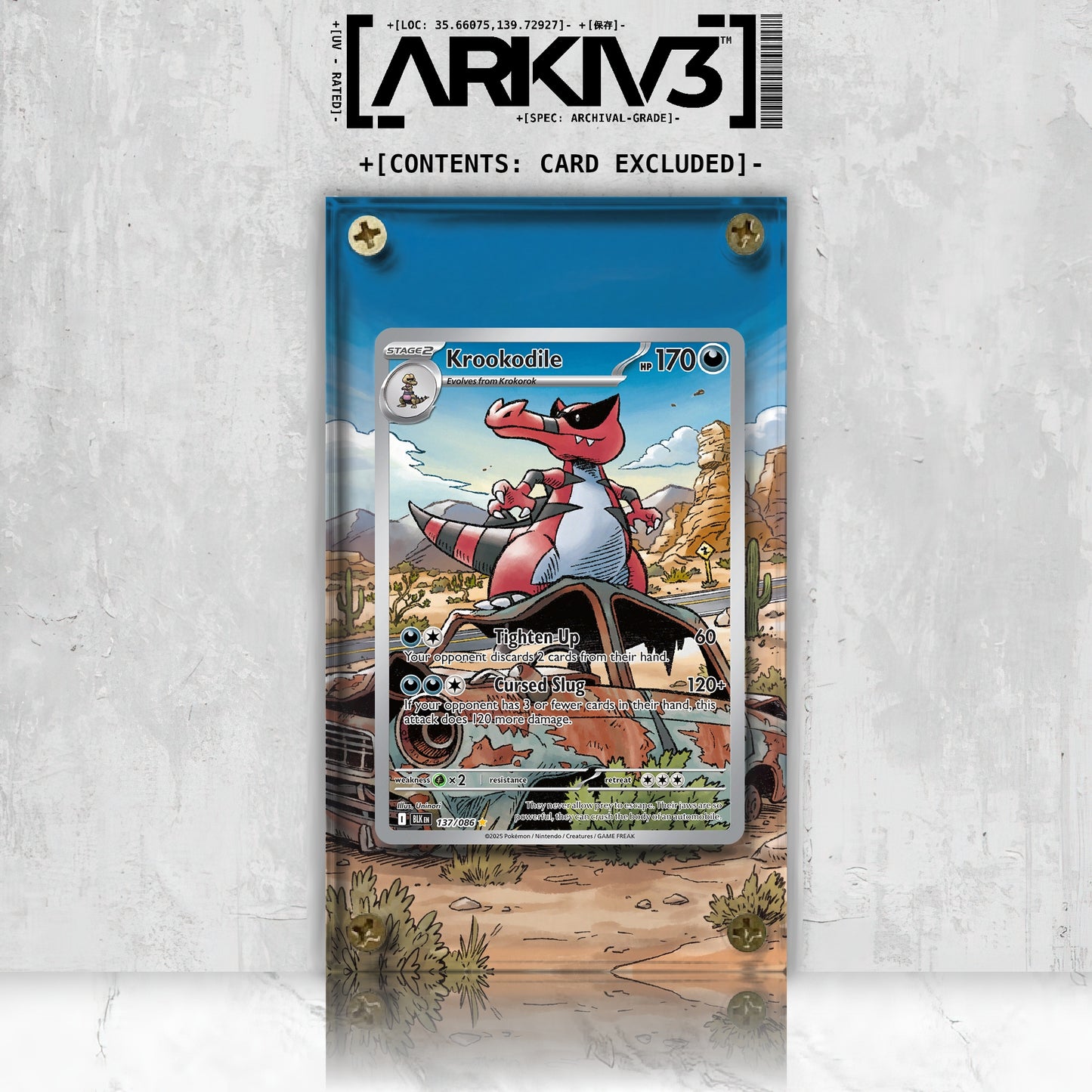 [UNIT: 137/86] // Krookodile Extended Art Display Case - Raw