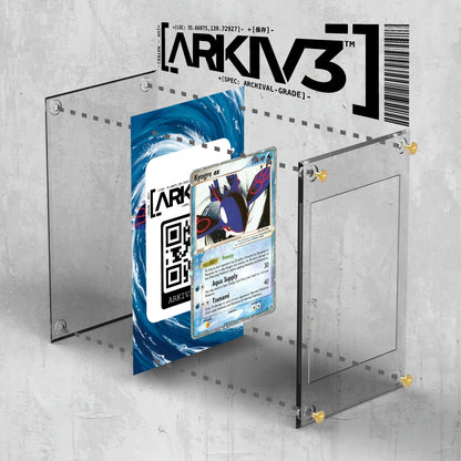 [UNIT: 037] // Kyogre ex Extended Art Display Case - Raw