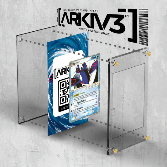 [UNIT: 037] // Kyogre ex Extended Art Display Case - Raw