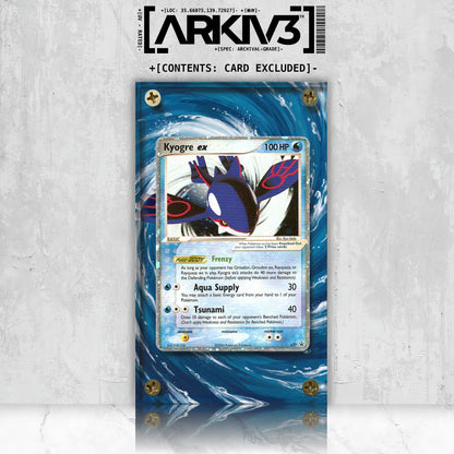 [UNIT: 037] // Kyogre ex Extended Art Display Case - Raw