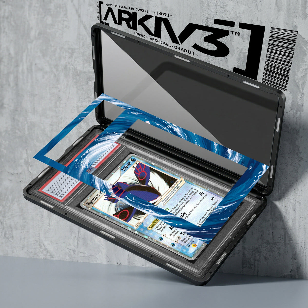 ARKIV3 PSA graded exploded mockup