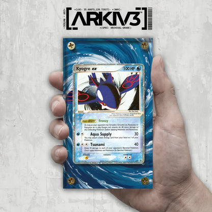 [UNIT: 037] // Kyogre ex Extended Art Display Case - Raw