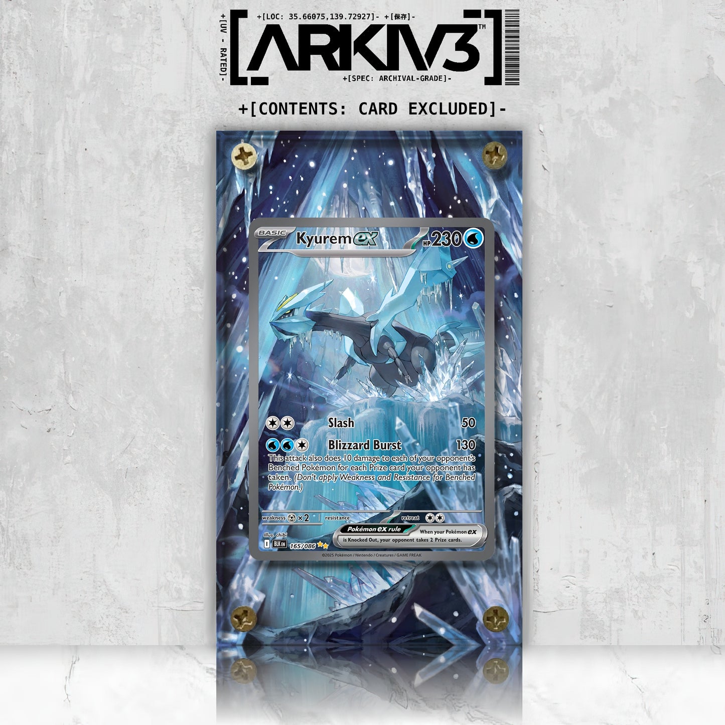 [UNIT: 165/86] // Kyurem ex Extended Art Display Case - Raw
