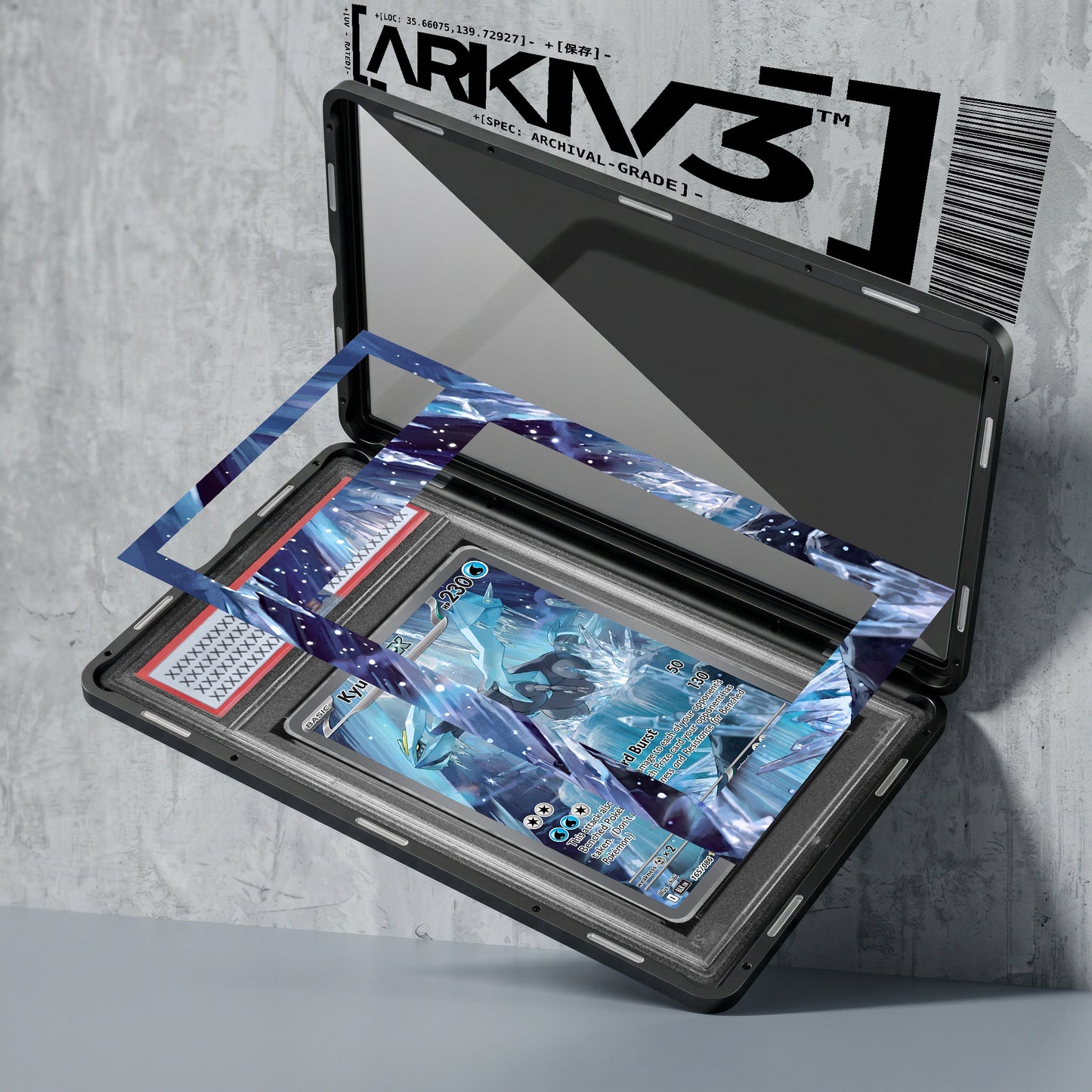 ARKIV3 PSA graded exploded mockup