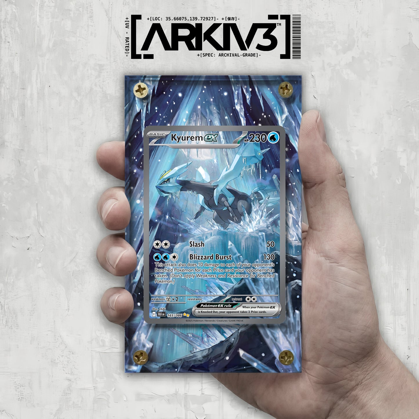 [UNIT: 165/86] // Kyurem ex Extended Art Display Case - Raw