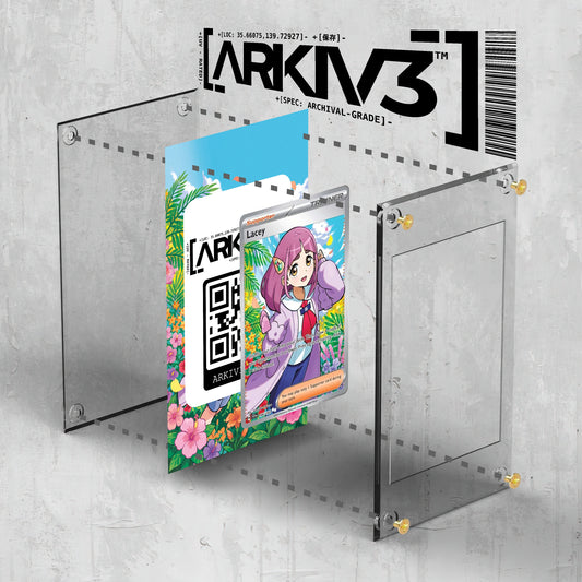 [UNIT: 166/142] // Lacey Extended Art Display Case - Raw
