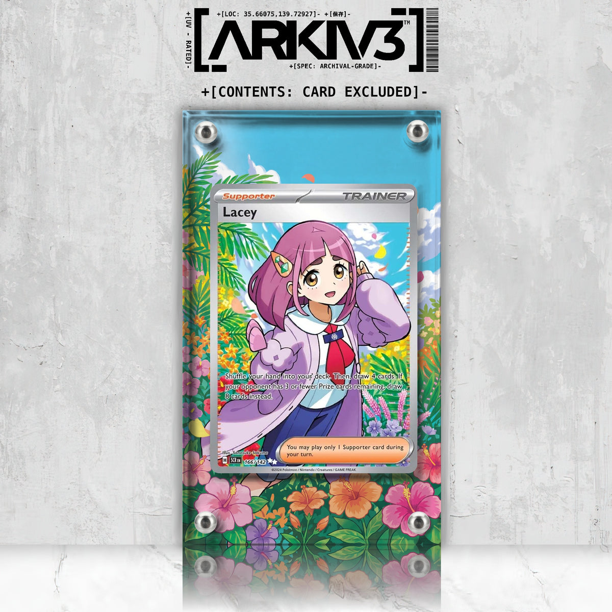 [UNIT: 166/142] // Lacey Extended Art Display Case - Raw