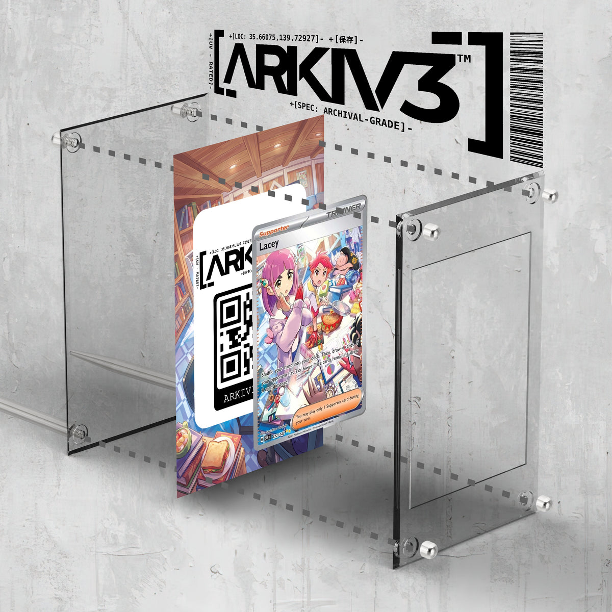 [UNIT: 172/142] // Lacey Extended Art Display Case - Raw