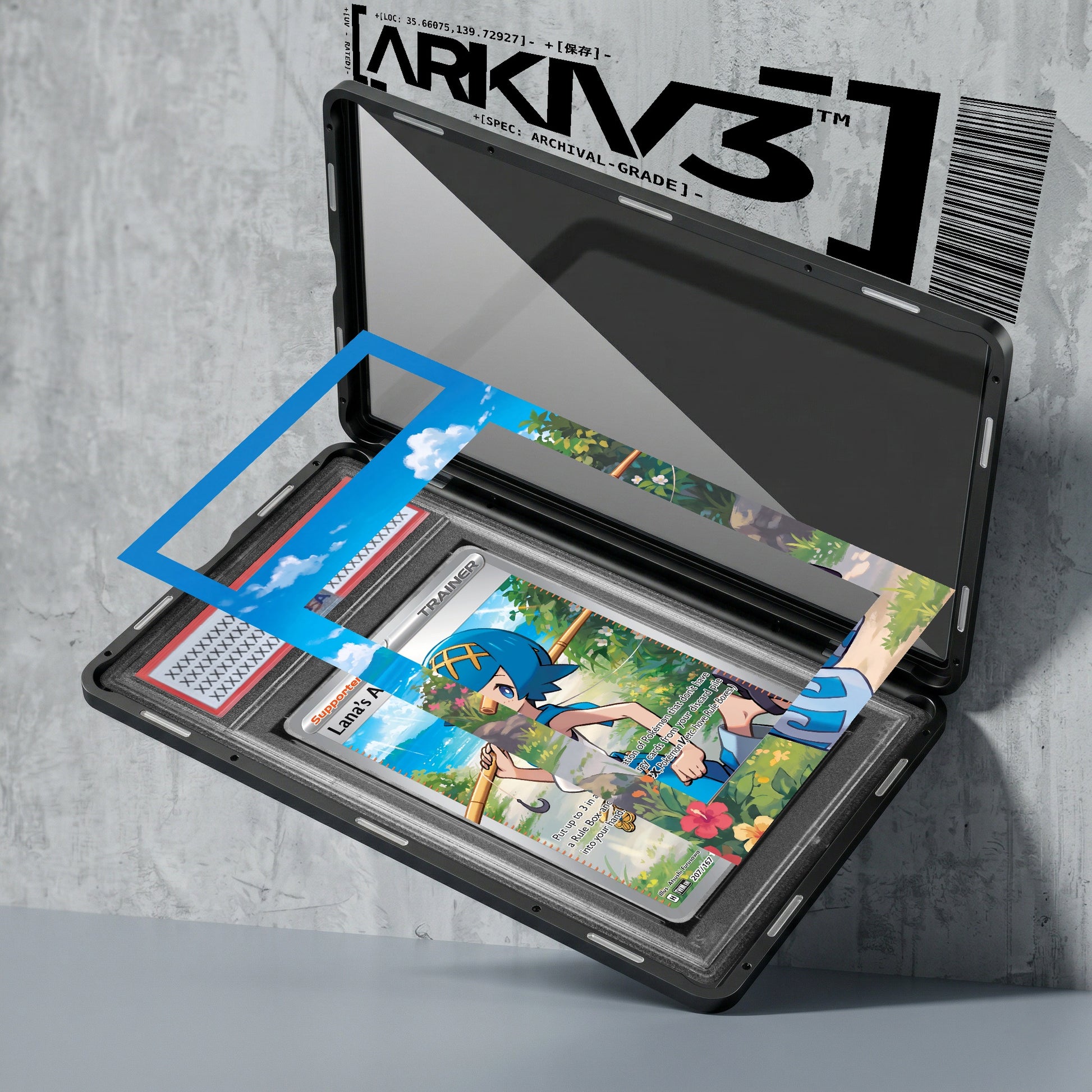 ARKIV3 PSA graded exploded mockup