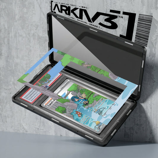 ARKIV3 PSA graded exploded mockup