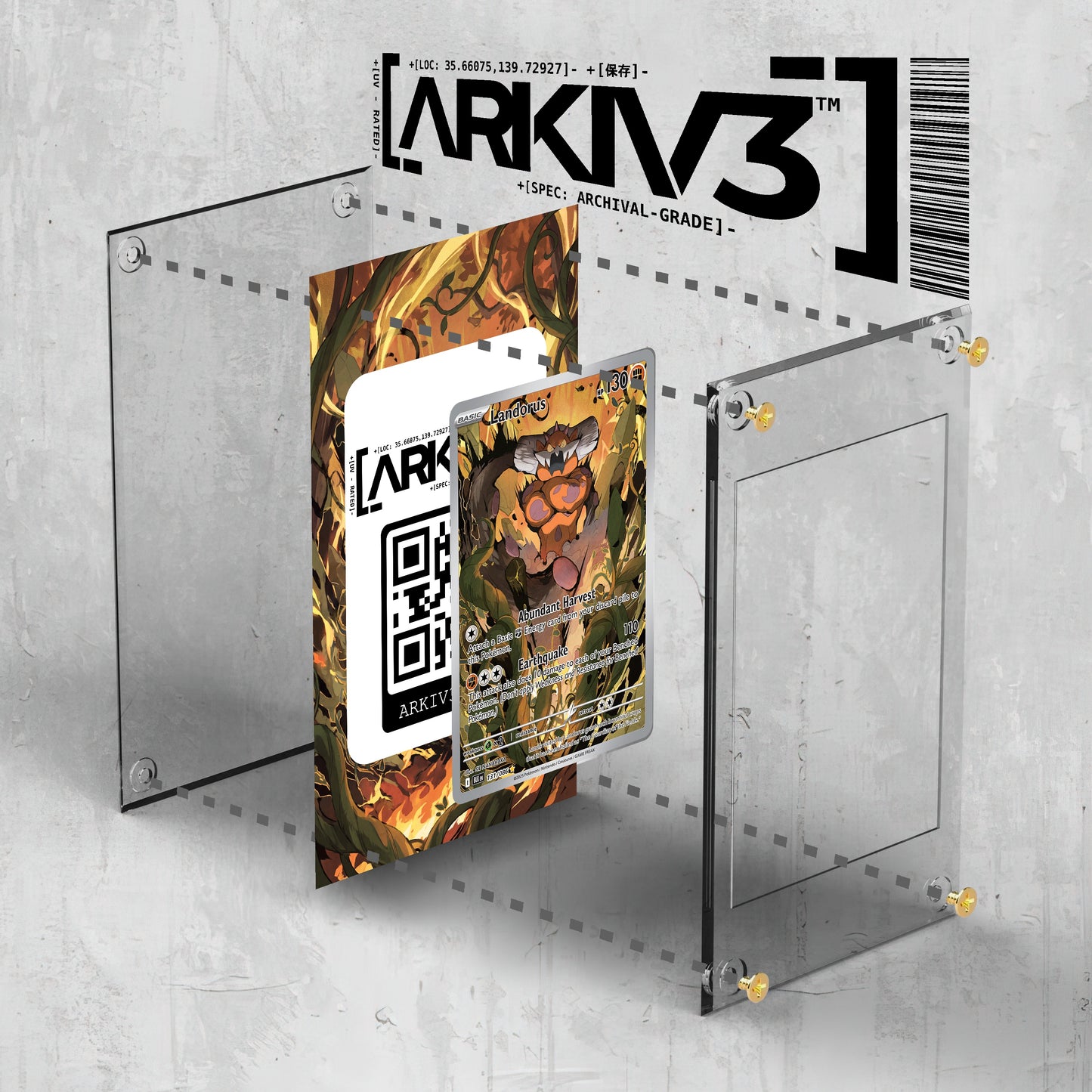 [UNIT: 131/86] // Landorus Extended Art Display Case - Raw
