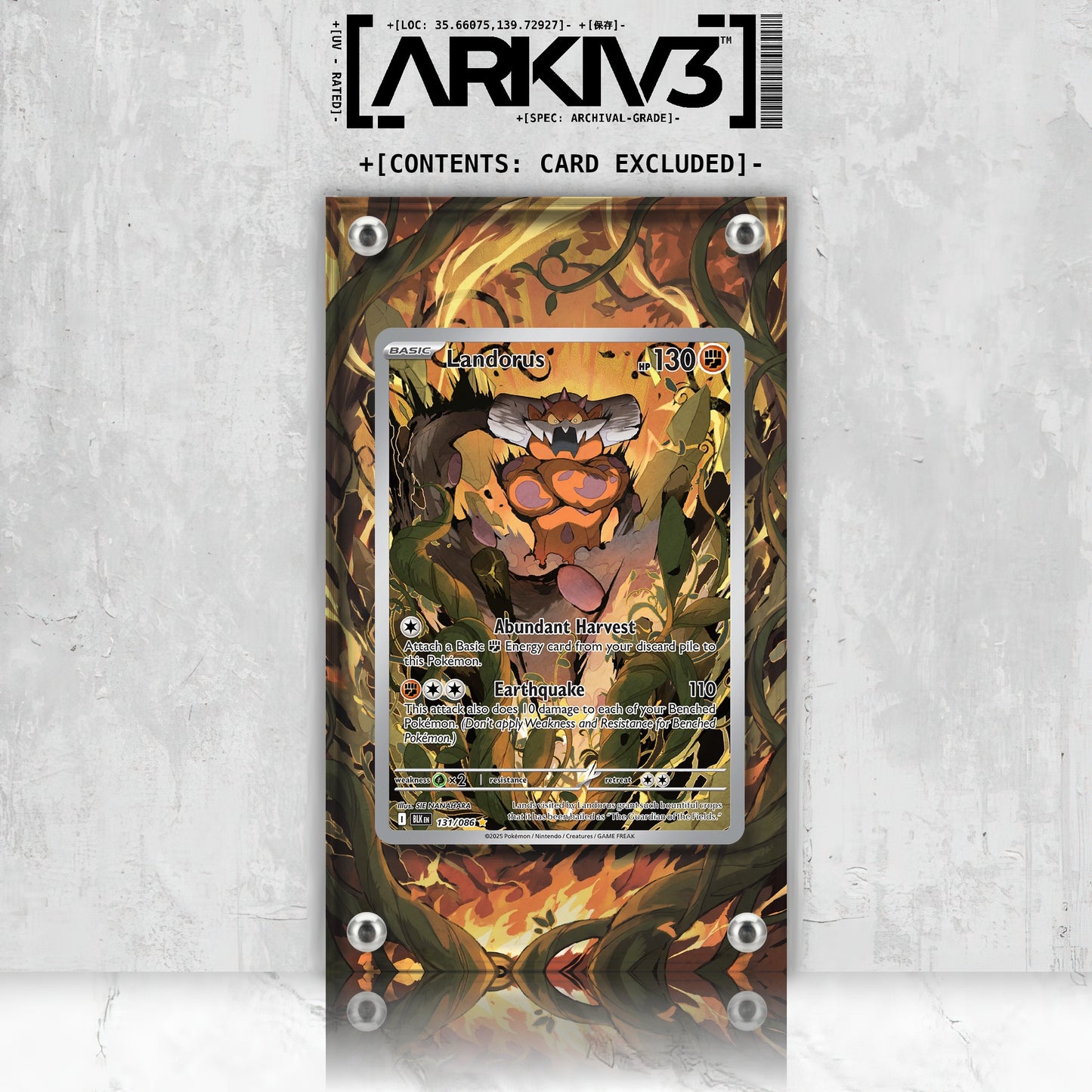 [UNIT: 131/86] // Landorus Extended Art Display Case - Raw