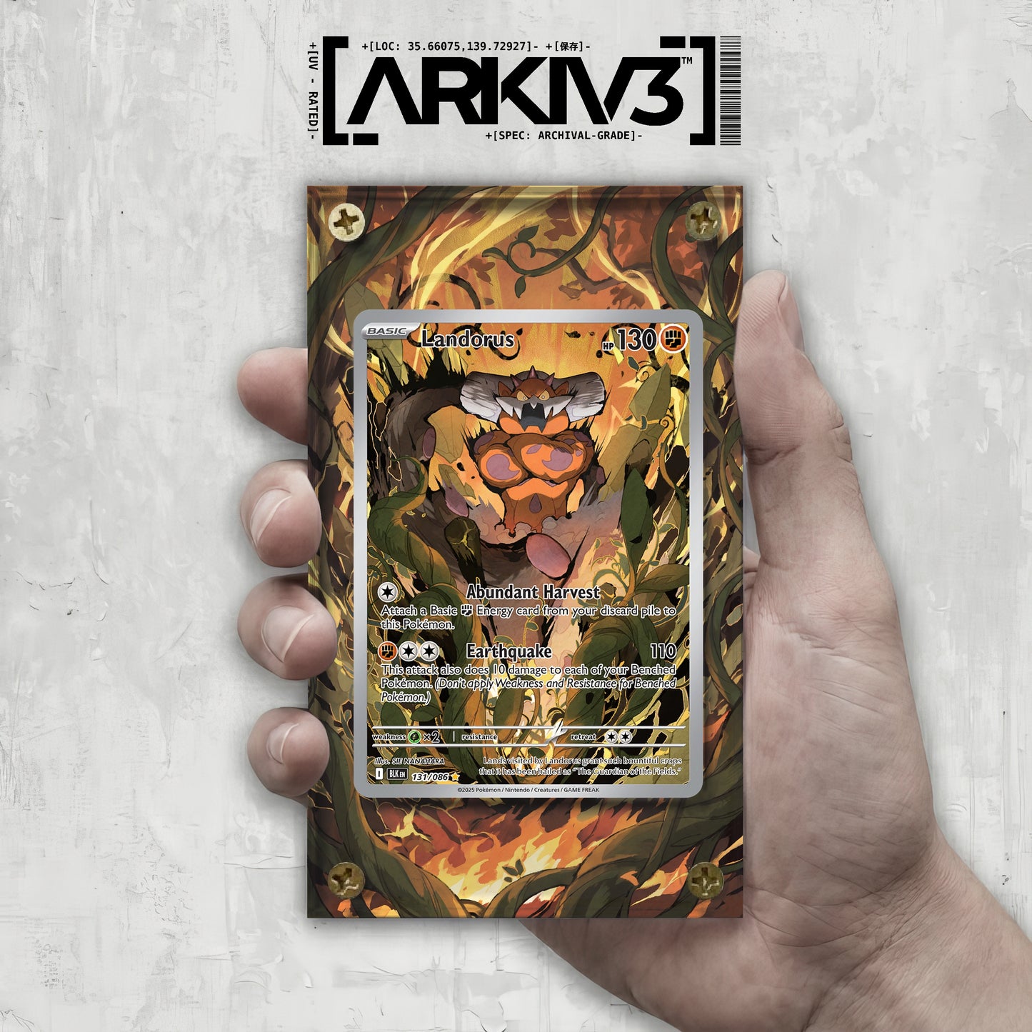 [UNIT: 131/86] // Landorus Extended Art Display Case - Raw